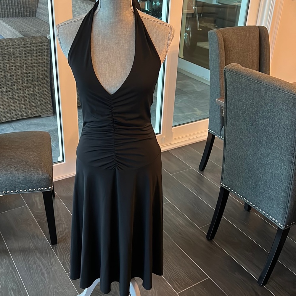 Backless Black dress